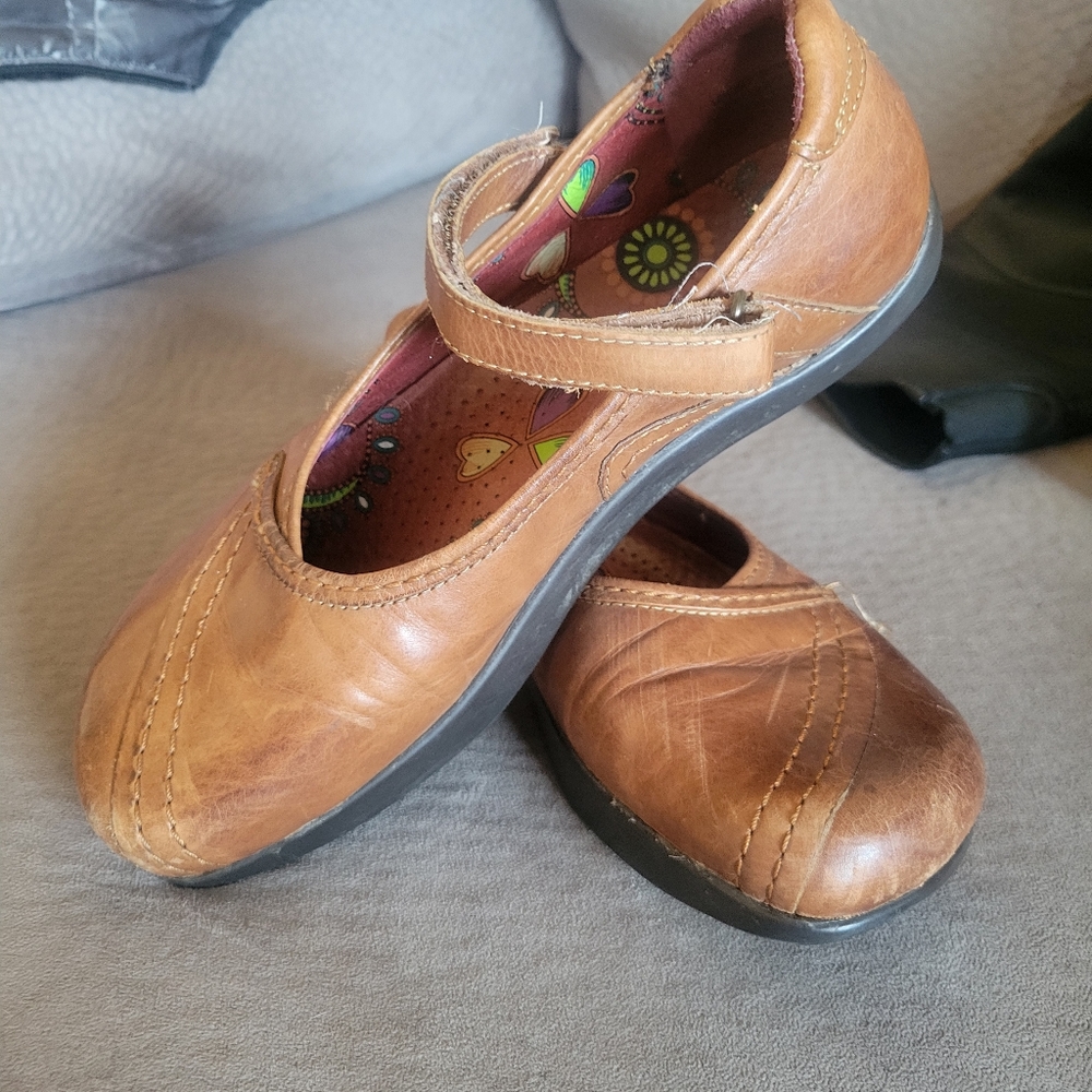 Earth Mary Jane brown leather every day comfort shoes size 7